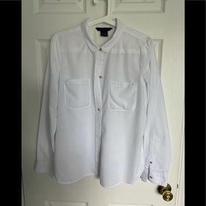Calvin Klein size large white blouse